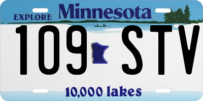 MN license plate 109STV