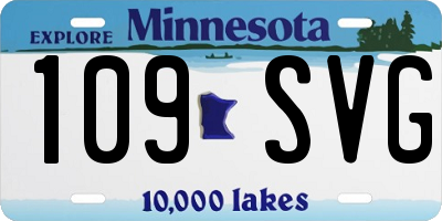 MN license plate 109SVG