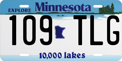 MN license plate 109TLG
