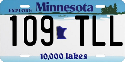 MN license plate 109TLL