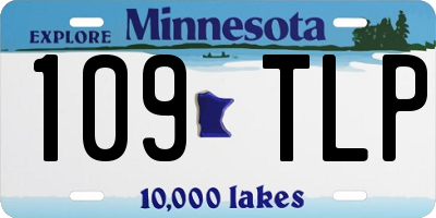 MN license plate 109TLP