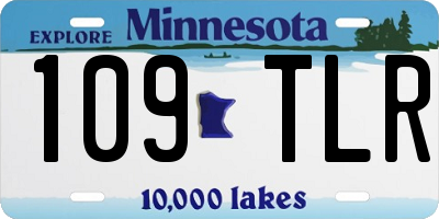 MN license plate 109TLR