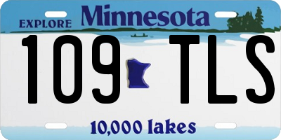 MN license plate 109TLS