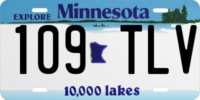 MN license plate 109TLV