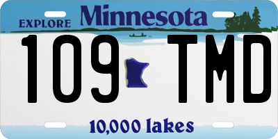 MN license plate 109TMD
