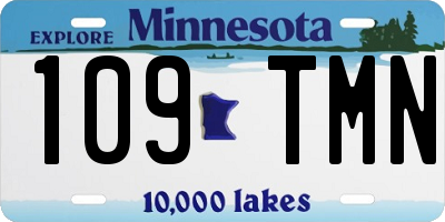 MN license plate 109TMN