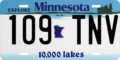 MN license plate 109TNV