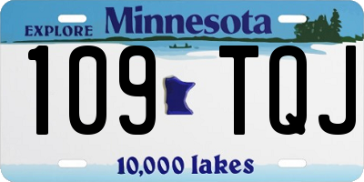 MN license plate 109TQJ