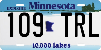 MN license plate 109TRL