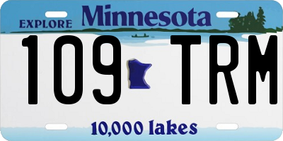 MN license plate 109TRM