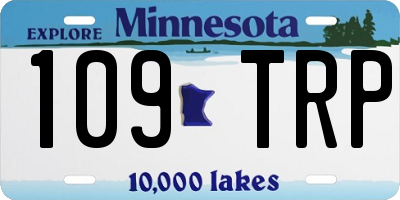 MN license plate 109TRP