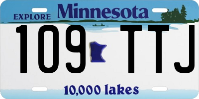 MN license plate 109TTJ