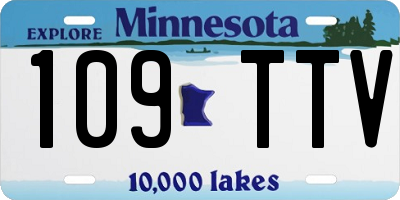 MN license plate 109TTV