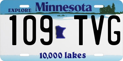 MN license plate 109TVG