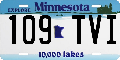 MN license plate 109TVI