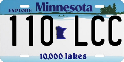 MN license plate 110LCC