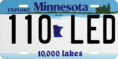 MN license plate 110LED