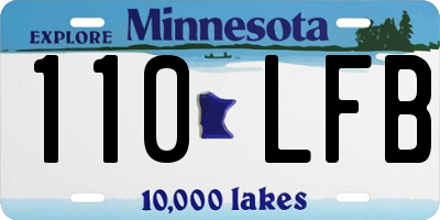 MN license plate 110LFB