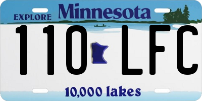 MN license plate 110LFC