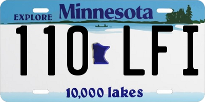 MN license plate 110LFI