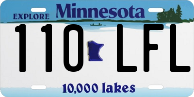 MN license plate 110LFL