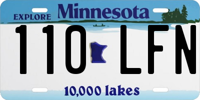 MN license plate 110LFN