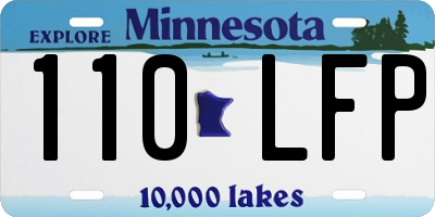 MN license plate 110LFP