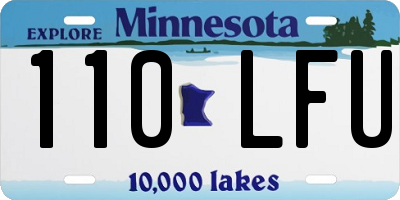 MN license plate 110LFU