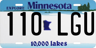 MN license plate 110LGU