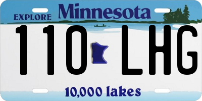 MN license plate 110LHG