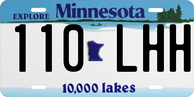 MN license plate 110LHH
