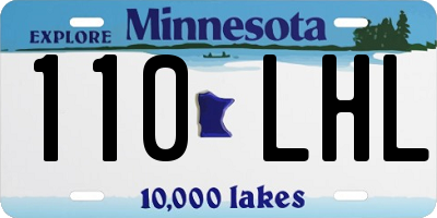 MN license plate 110LHL