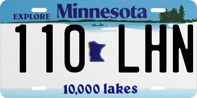 MN license plate 110LHN