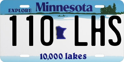 MN license plate 110LHS