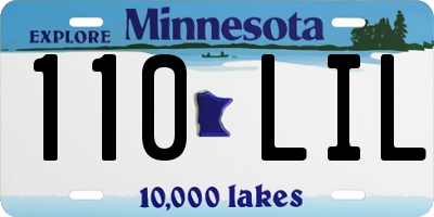 MN license plate 110LIL