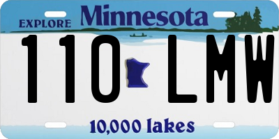 MN license plate 110LMW