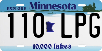 MN license plate 110LPG