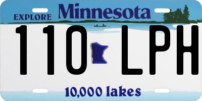 MN license plate 110LPH