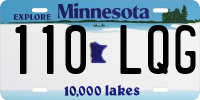 MN license plate 110LQG