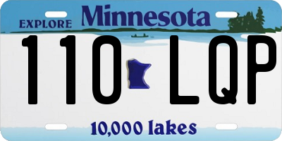 MN license plate 110LQP