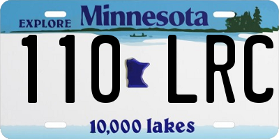 MN license plate 110LRC
