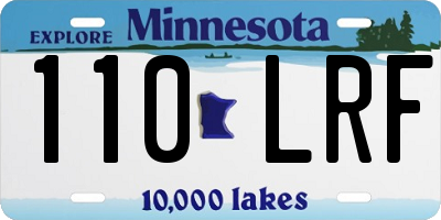 MN license plate 110LRF