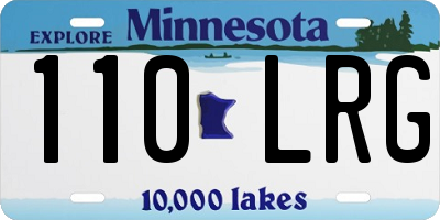 MN license plate 110LRG