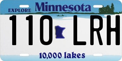 MN license plate 110LRH