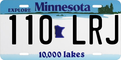 MN license plate 110LRJ