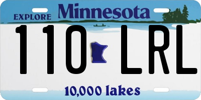 MN license plate 110LRL