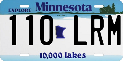 MN license plate 110LRM