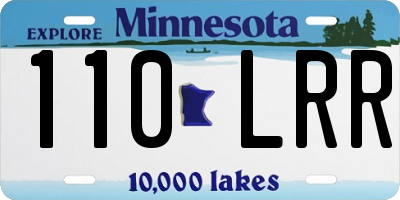MN license plate 110LRR