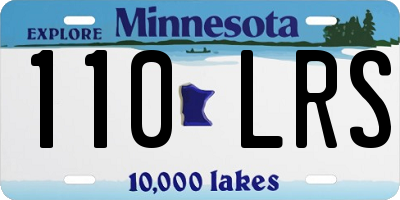 MN license plate 110LRS