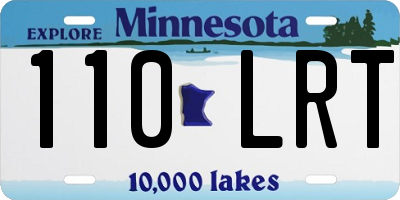 MN license plate 110LRT